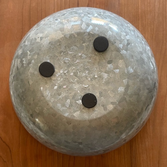 Elegant Wooden Rimmed Gray Bowl - Picture 2 of 3